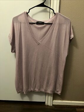 BRASS Clothing lavender / light purple drift tee, size medium